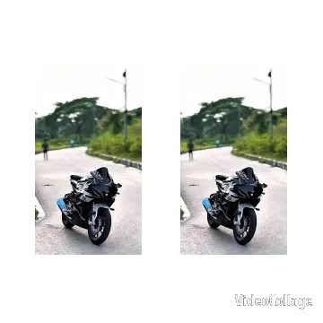 Motorcycle Parked on a Road
