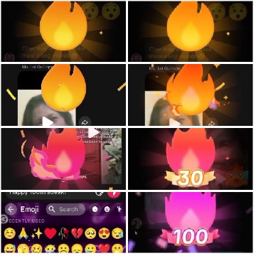 Colorful Emojis and Graphics Display
