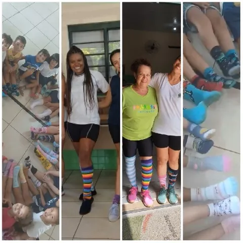Colorful Socks in Various Poses