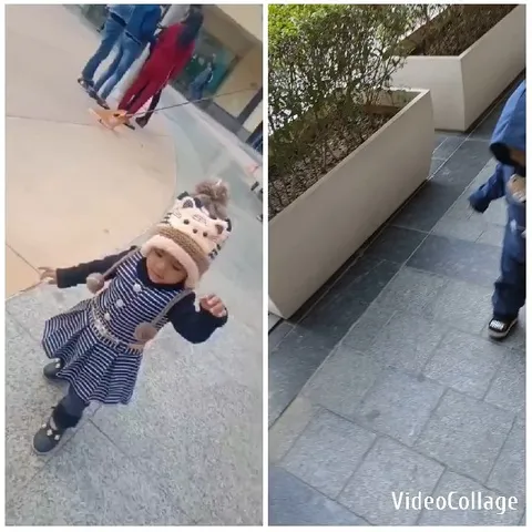 Child Walking in Outdoor Space
