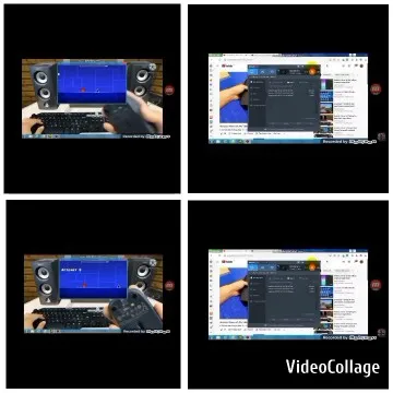 Gaming Setup with Controller in Use