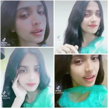 Woman Posing with Different Expressions