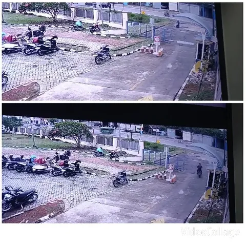 Motorcycles in Parking Lot