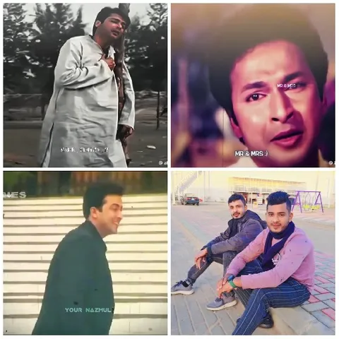 Men Gesturing Indoors and Outdoors