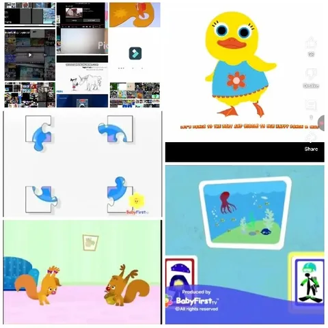 Children's Animation Characters and Scenes