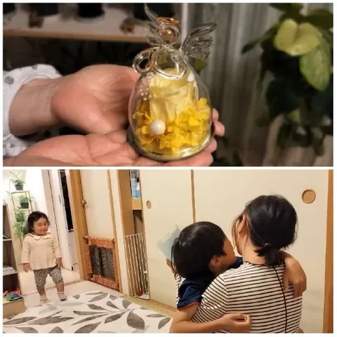 Glass Ornament and Family Embrace