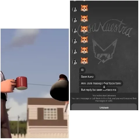 Outdoor Teapot Scene and Chat Interface