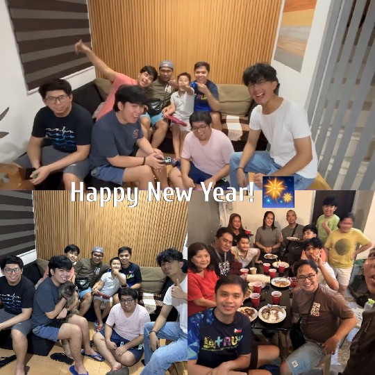 New Year's Celebration Indoors