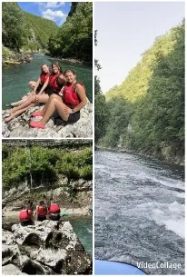 People by River Surrounded by Nature