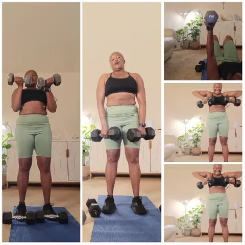 Exercising with Dumbbells at Home