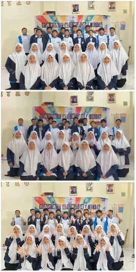 Students in Uniforms Smiling Together