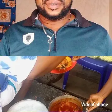 Person with Necklace and Food Plate