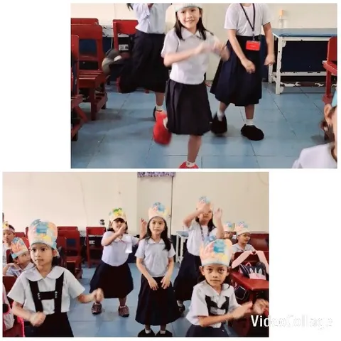 Children Dancing in Classroom