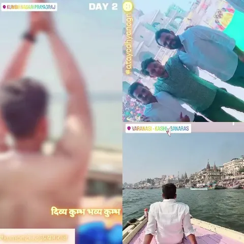 Prayer Gesture and City View