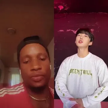 Two People in Colorful Shirts
