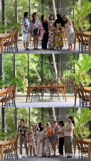 Group in Room with Greenery