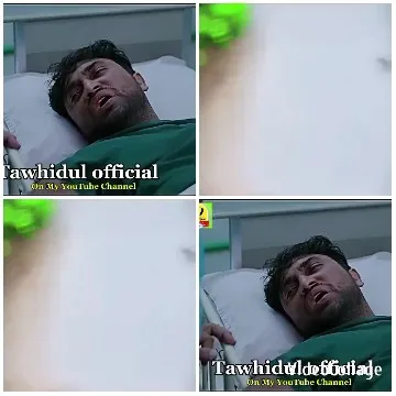 Person Distressed in Bed and Blurry Text
