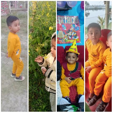 Children in Colorful Settings