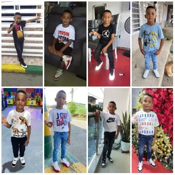 Young Boy in Various Outfits