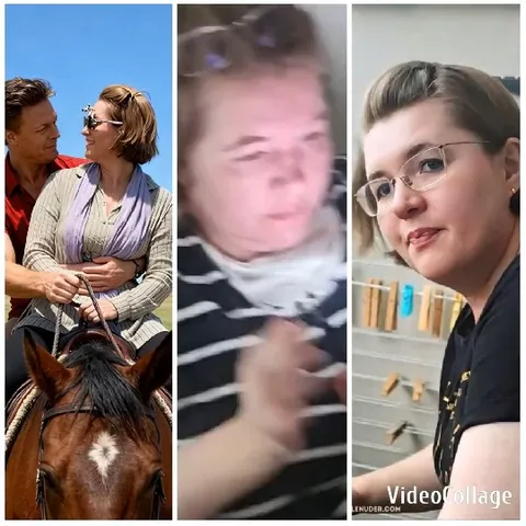 Couple on Horse and Engaged Individuals
