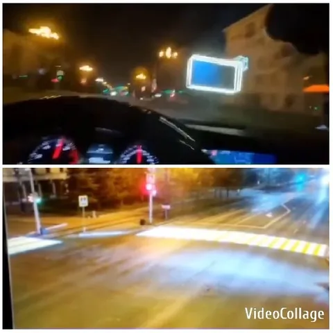 Dashboard View at Night