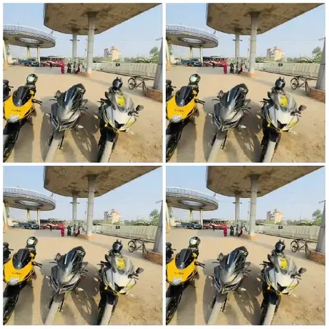 Motorcycles and Bicycle Under Structure