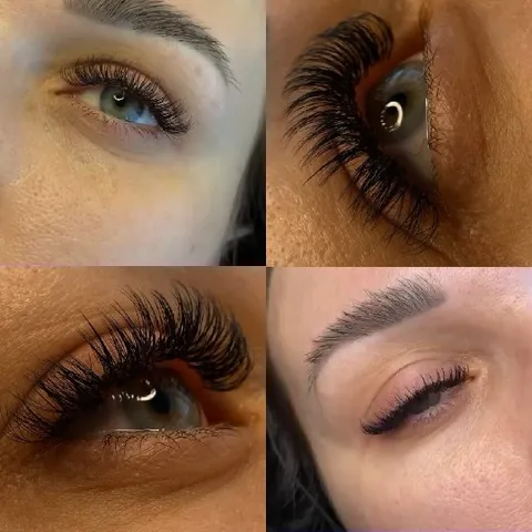 Close-Ups of Women's Eyelashes