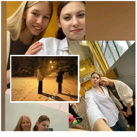 Young People Taking Selfies and Enjoying