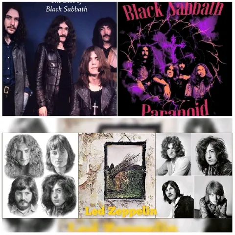 Classic Rock Band Imagery Together