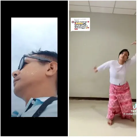 Looking Up and Dancing Indoors