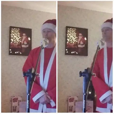Santa Claus at a Festive Event