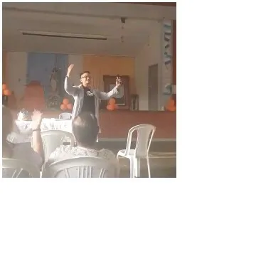 Person Speaking to an Audience
