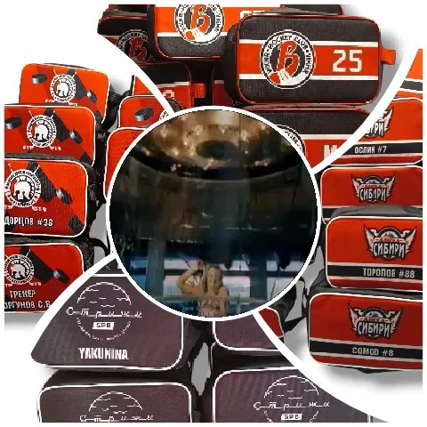 Orange and Black Sports Bags