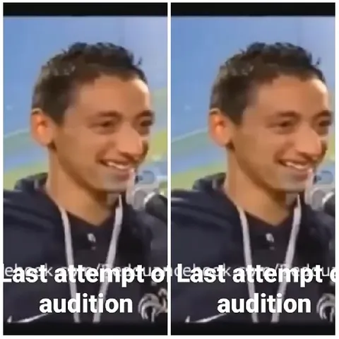 Smiling Person with Audition Text