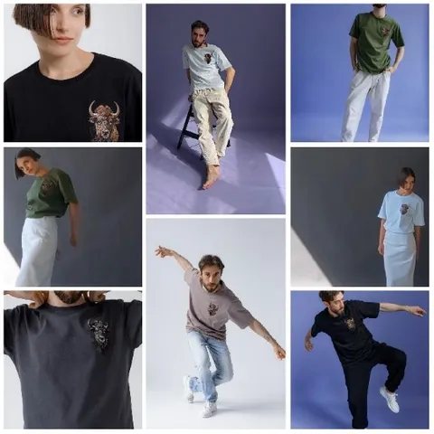 Models Showcasing Graphic T-Shirts