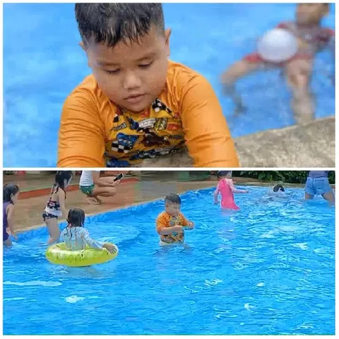 Children Playing in Swimming Pool