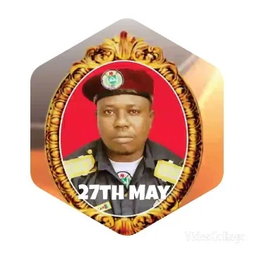 Uniformed Person in Ornate Frame
