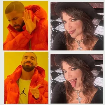 Meme Format with Dismissive Gesture