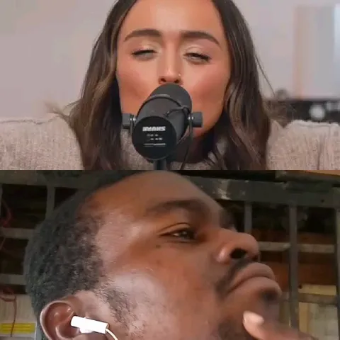 Woman Speaking and Thoughtful Man