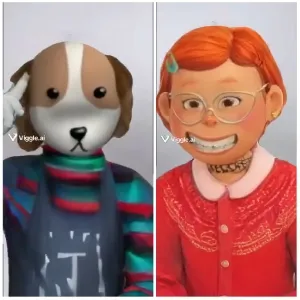 Cartoon Characters With Smiling Faces