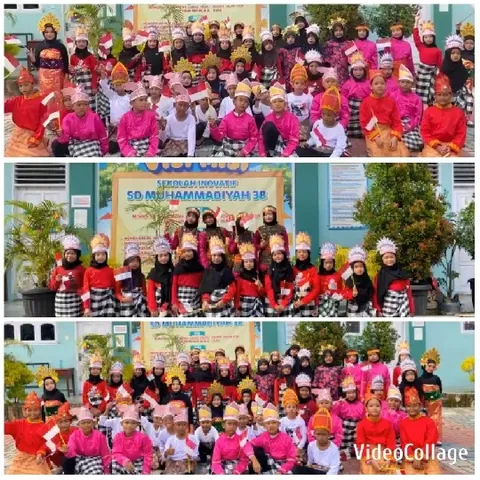 Children in Traditional Clothing Smiling