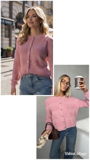 Two Women in Pink Cardigans