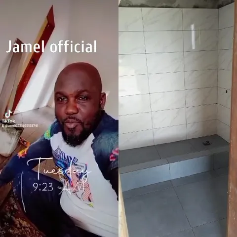 Man with Timestamp in Indoor Space