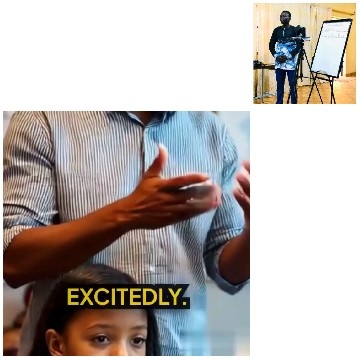 Person Explaining to Young Audience
