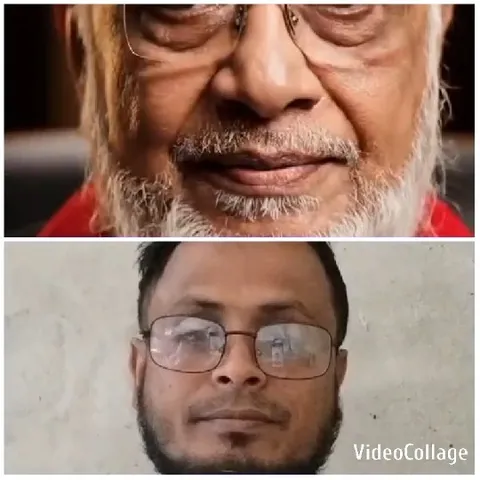Older Man with Younger Man Posing