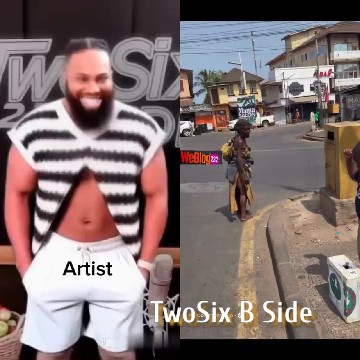Smiling Man and Street Scene