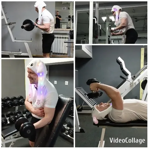 Comedic Gym Workout with Hat