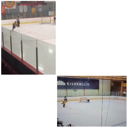 Youth Ice Hockey Game Scenes
