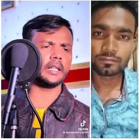 Man Singing and Another Man Posing