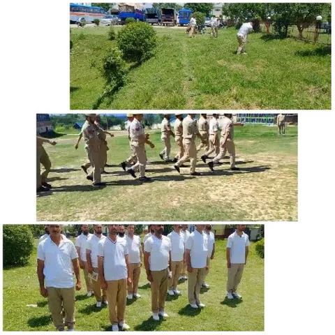 Marching and Walking on Grass